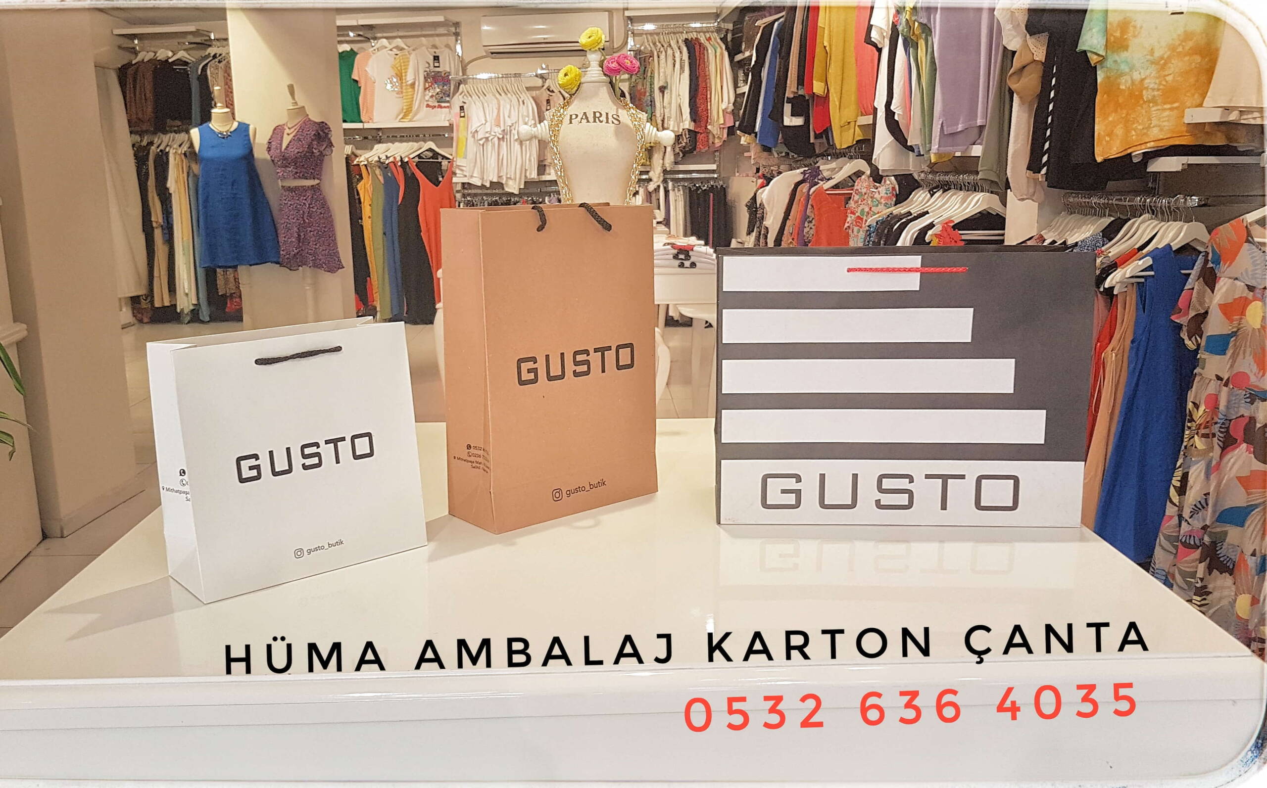 GUSTO | MANİSA KRAFT KARTON ÇANTA MODELİ