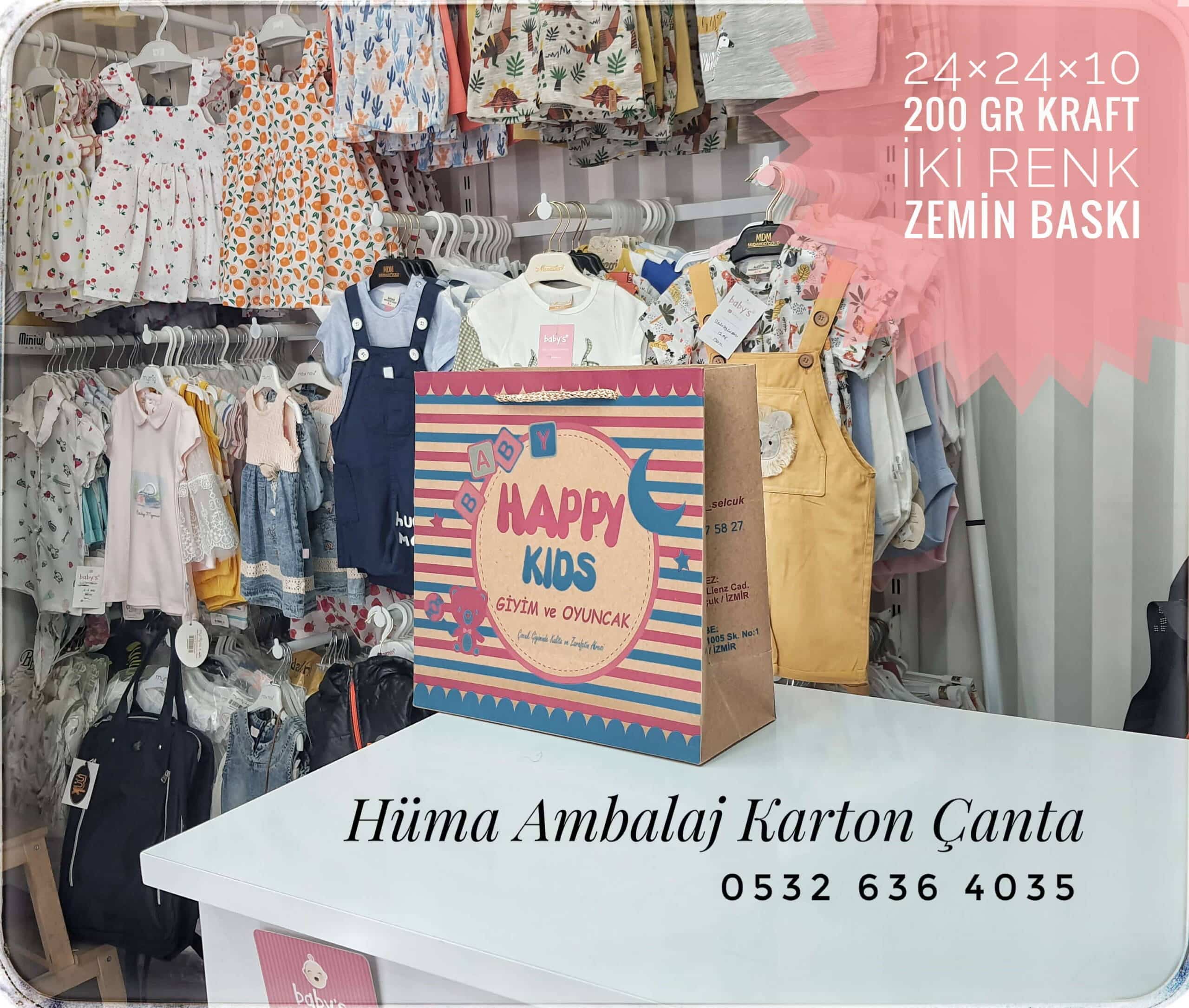 HAPPY KIDS | İZMİR KRAFT KARTON ÇANTA MODELİ
