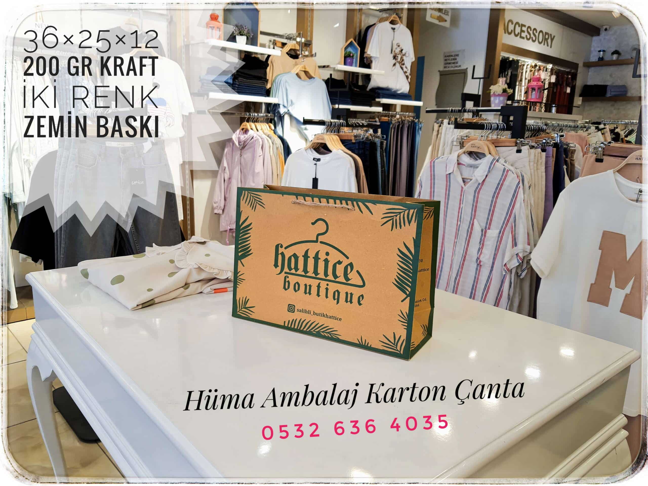 HATTİCE BOUTIQUE | MANİSA KRAFT KARTON ÇANTA MODELİ
