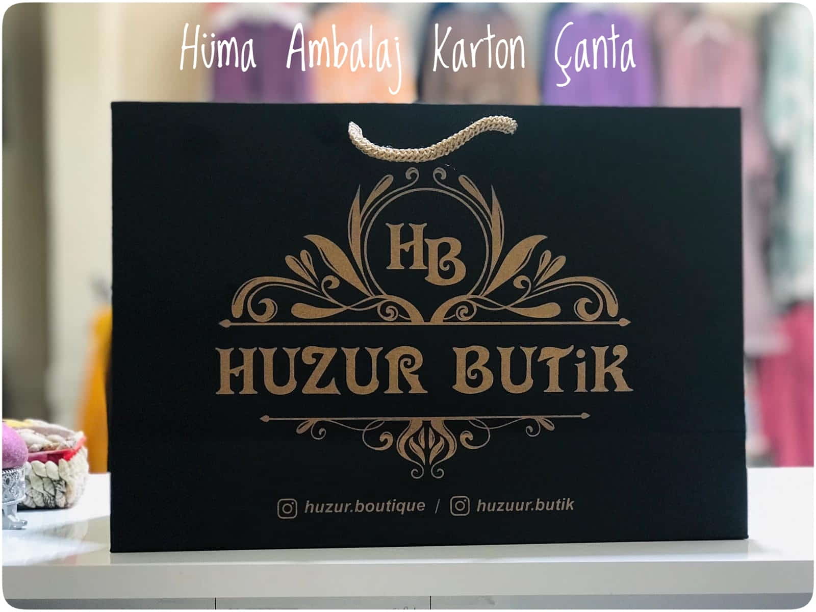 HUZUR BUTİK | İZMİR KRAFT KARTON ÇANTA MODELİ