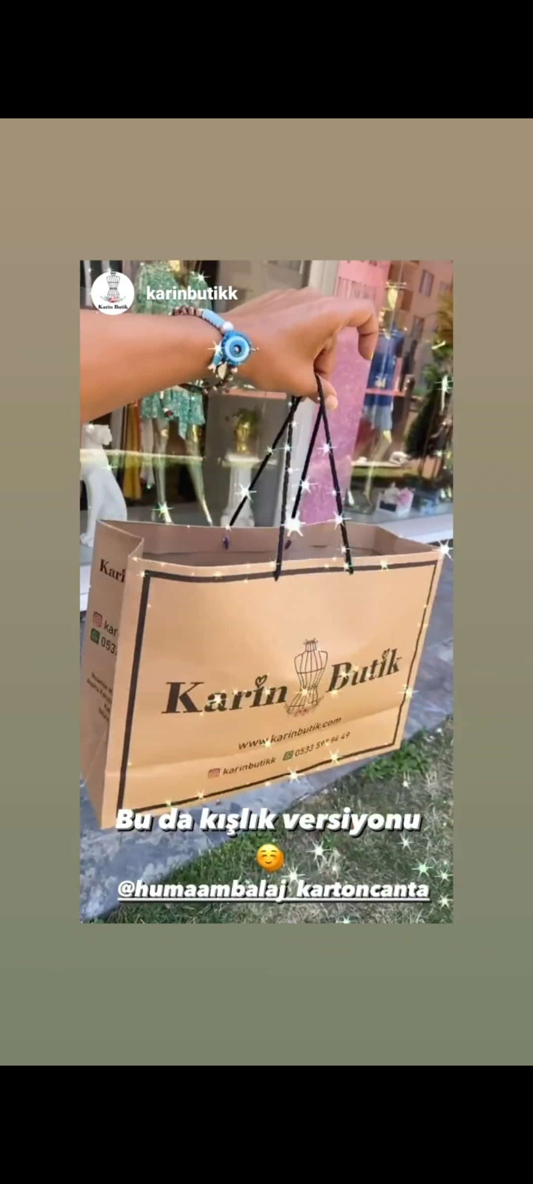 KARİN BUTİK | İSTANBUL KRAFT KARTON ÇANTA MODELİ