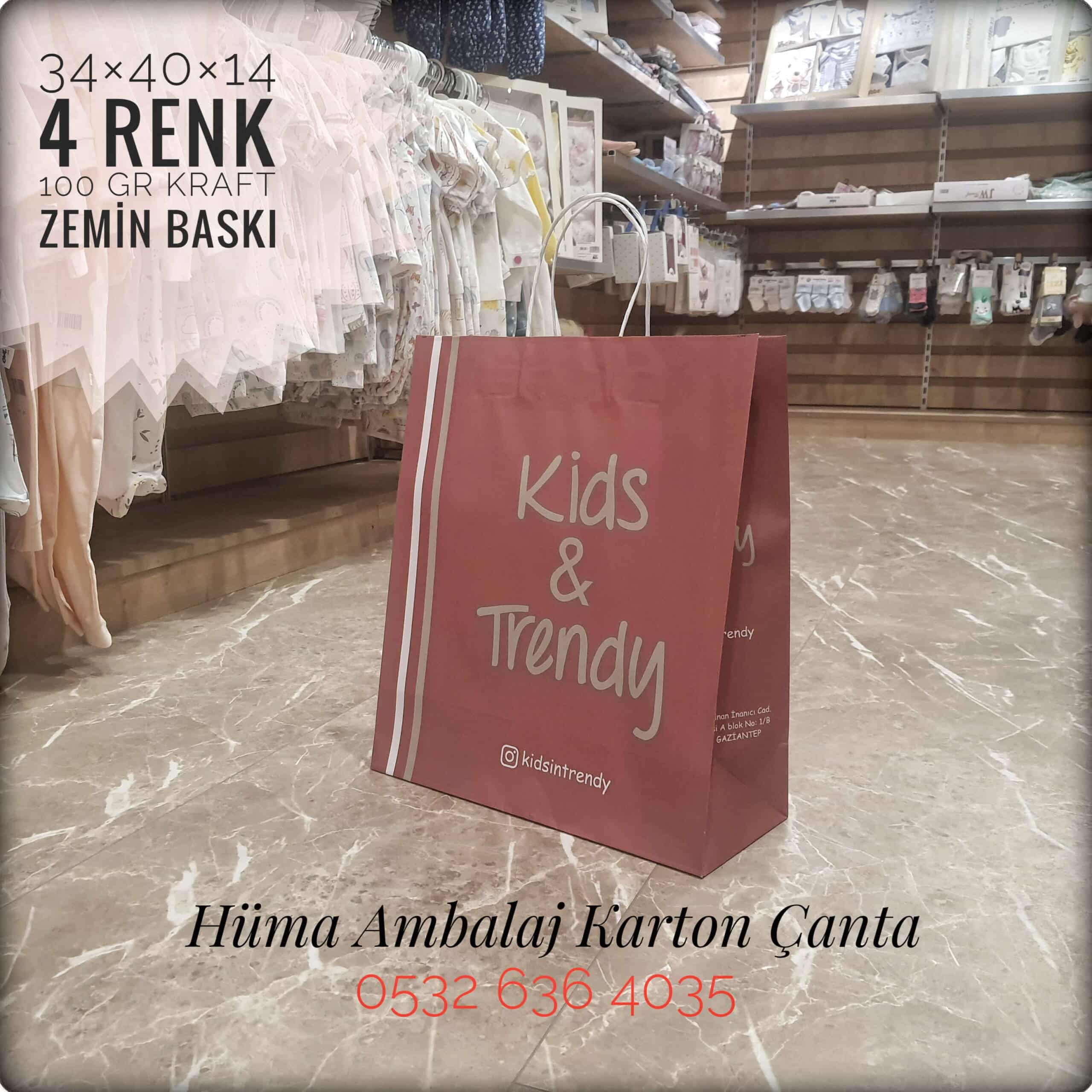 KİDS TRENDY | GAZİANTEP KRAFT KARTON ÇANTA MODELİ