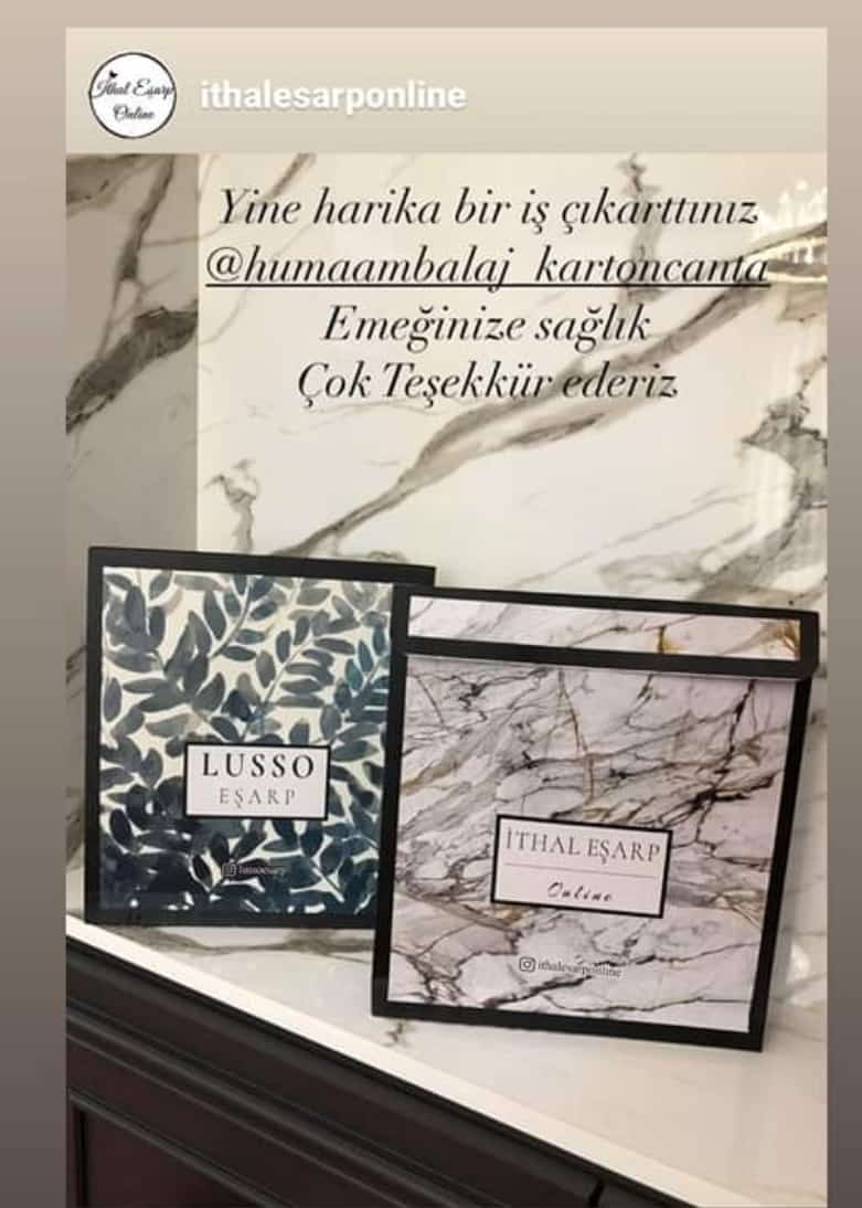 LUSSA EŞARP | İSTANBUL KRAFT KARTON ÇANTA MODELİ