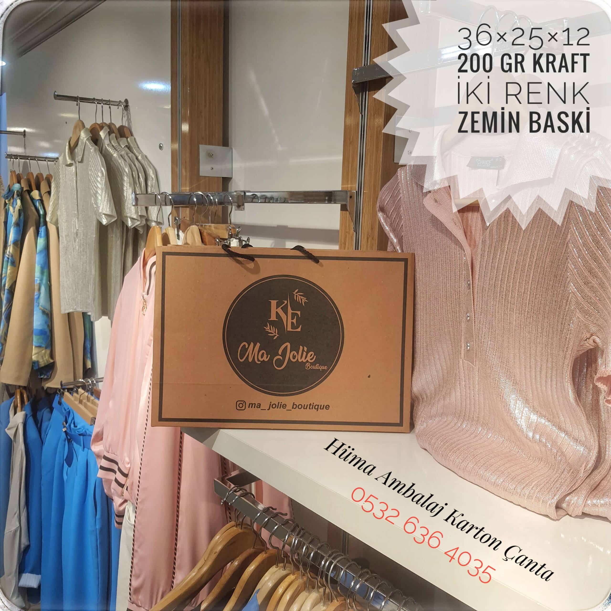 MA JOLİE BOUTIQUE | NEVŞEHİR KRAFT KARTON ÇANTA MODELİ