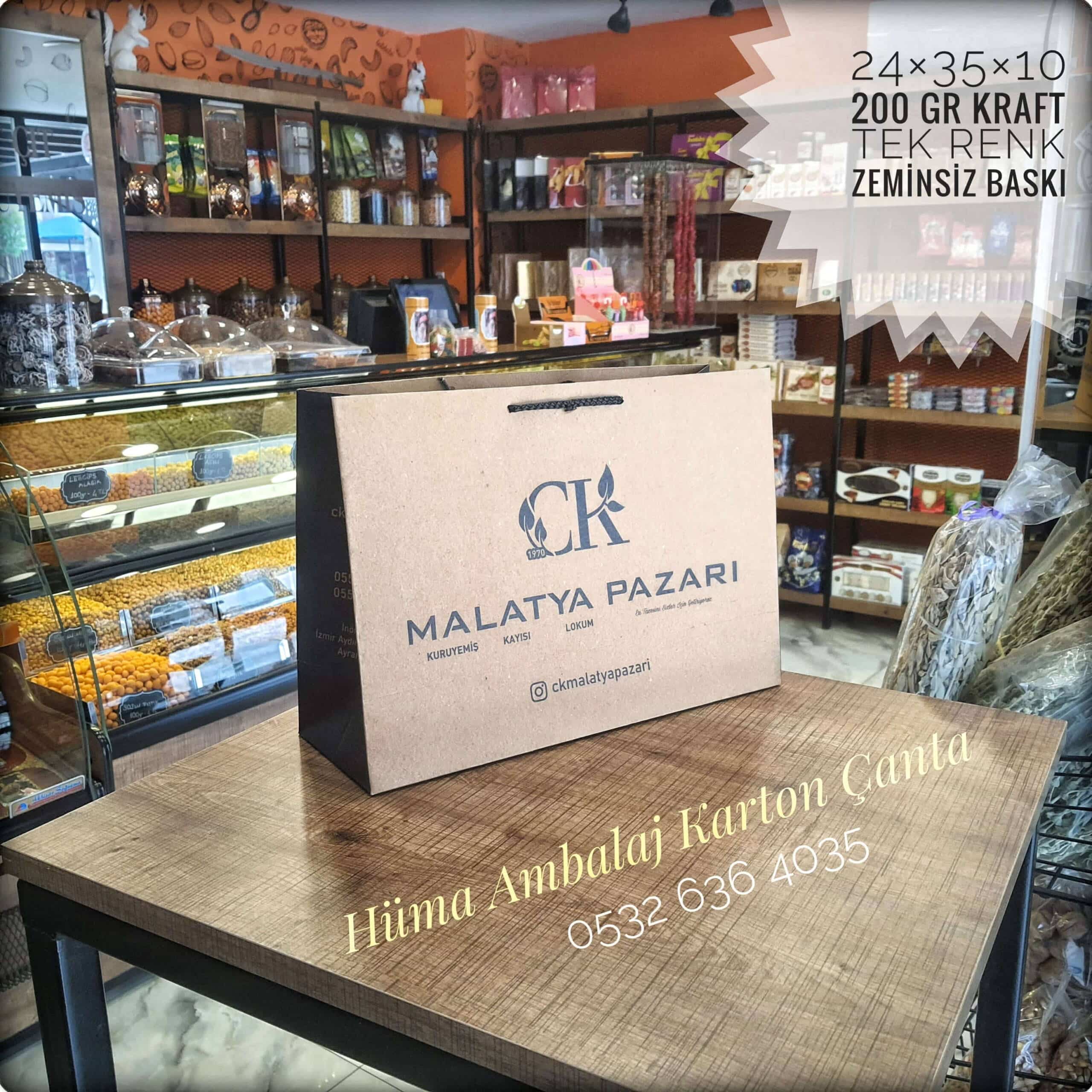 MALATYA PAZARI | İZMİR KRAFT KARTON ÇANTA MODELİ