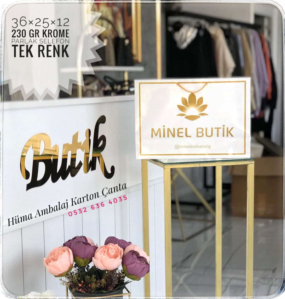 MİNEL BUTİK | ELAZIĞ KRAFT KARTON ÇANTA MODELİ