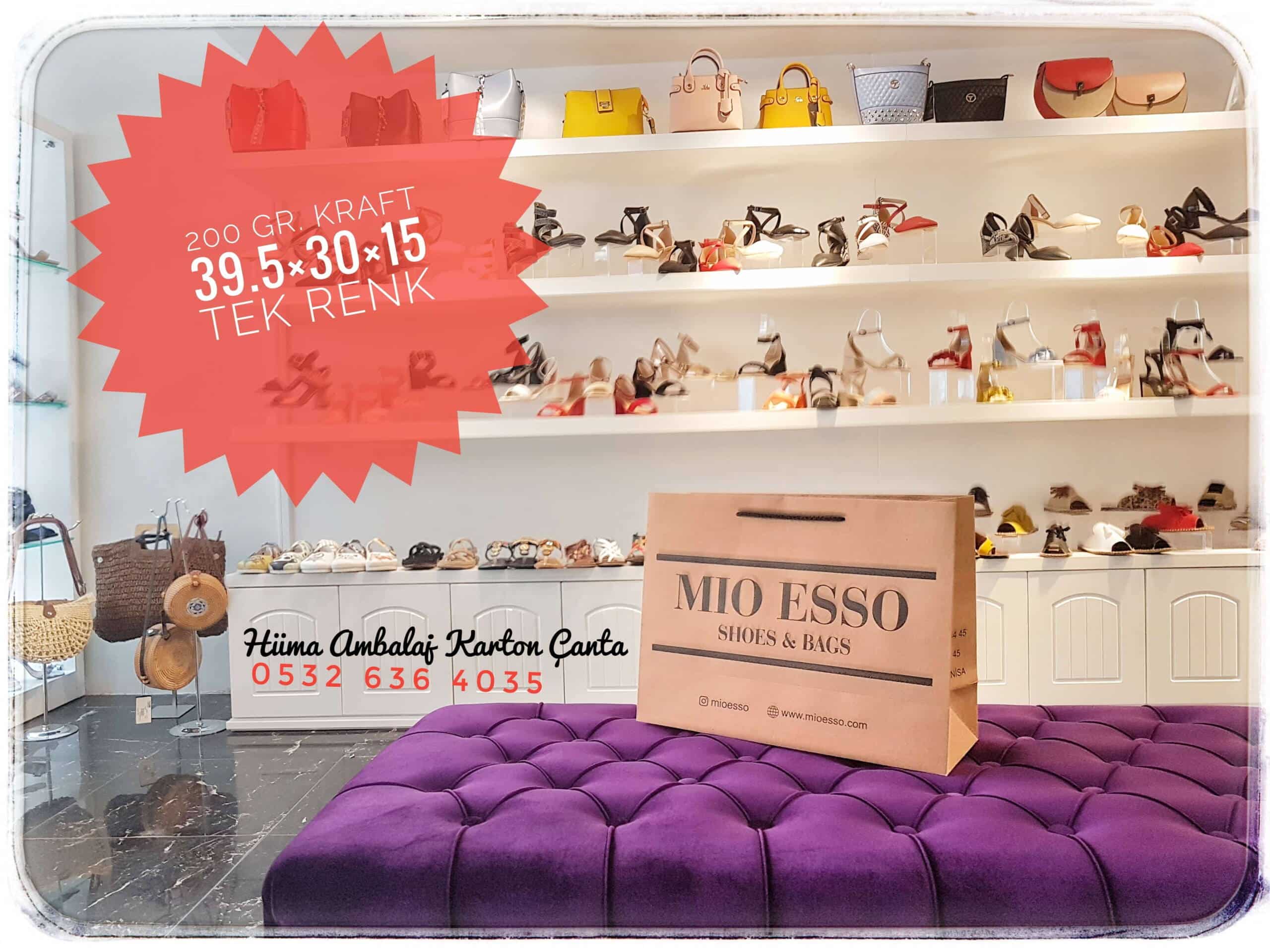 MİO ESSO SHOES | MANİSA KRAFT KARTON ÇANTA MODELİ