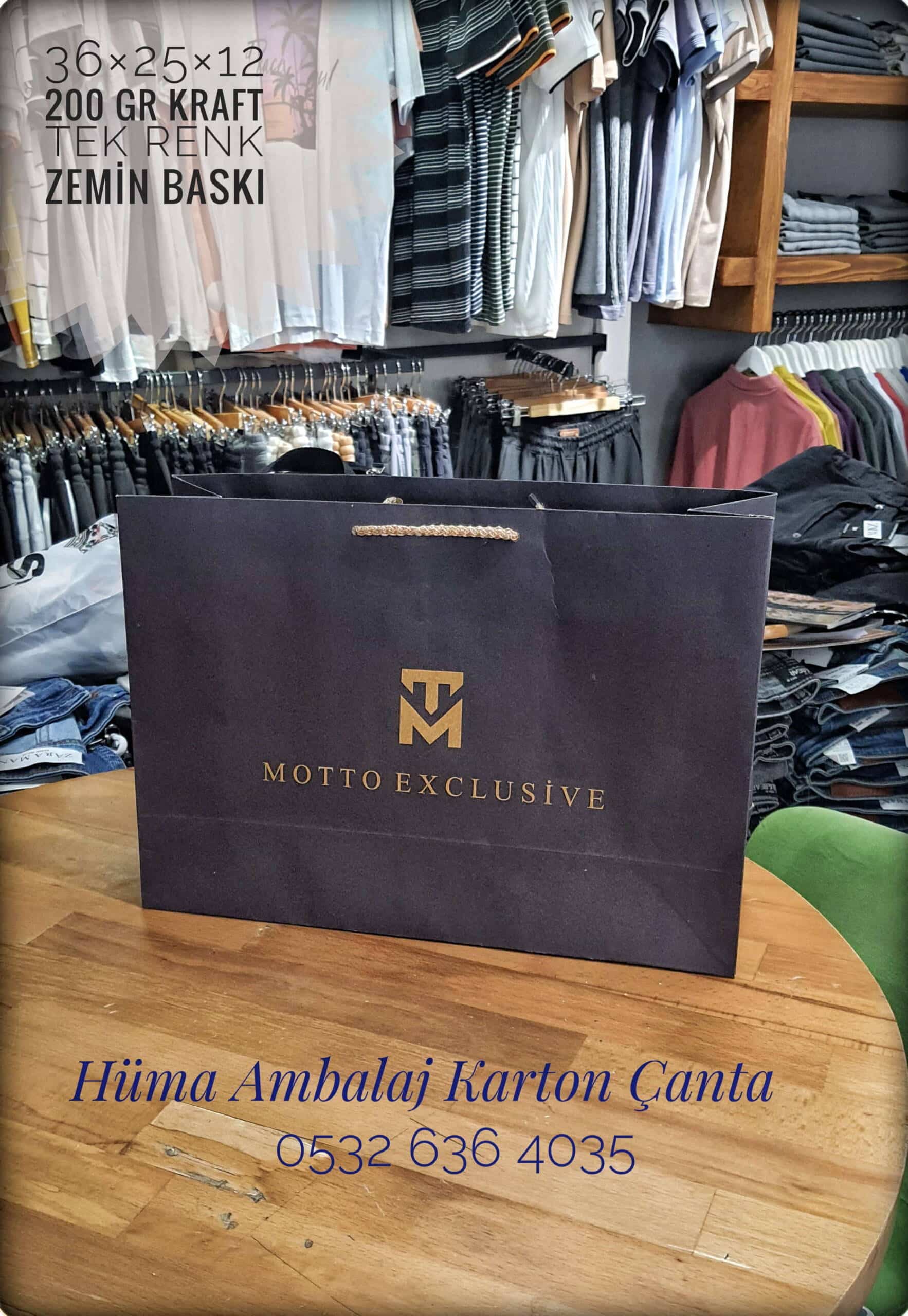 MOTTO EXCLUSİVE | İSTANBUL KRAFT KARTON ÇANTA MODELİ
