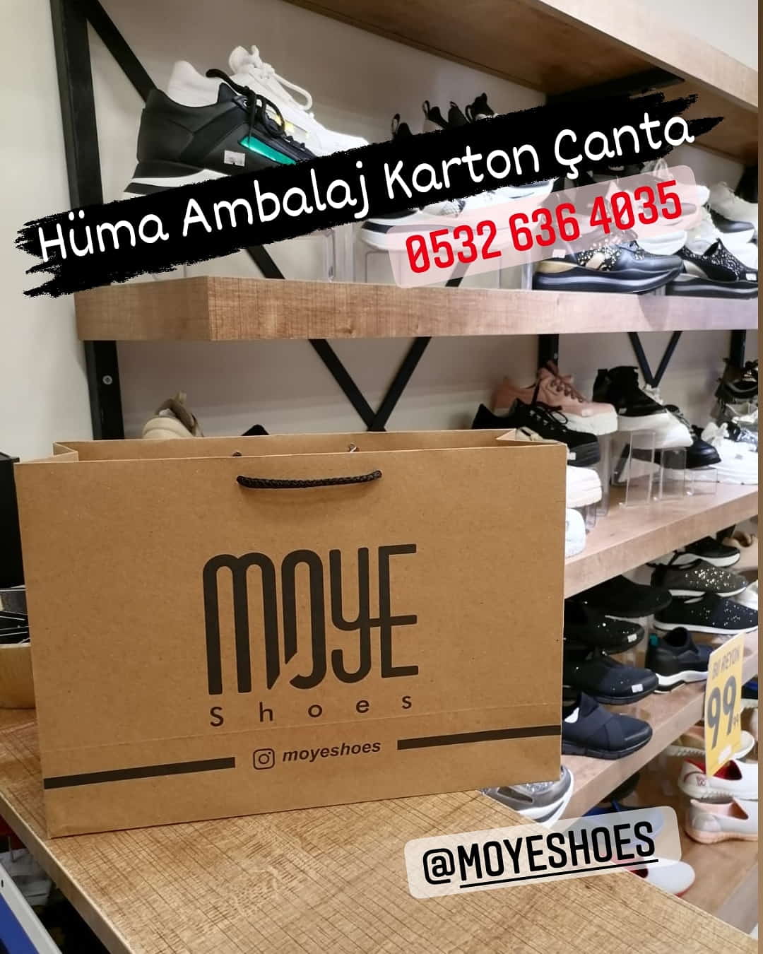 MOYE SHOES | İSTANBUL KRAFT KARTON ÇANTA MODELİ