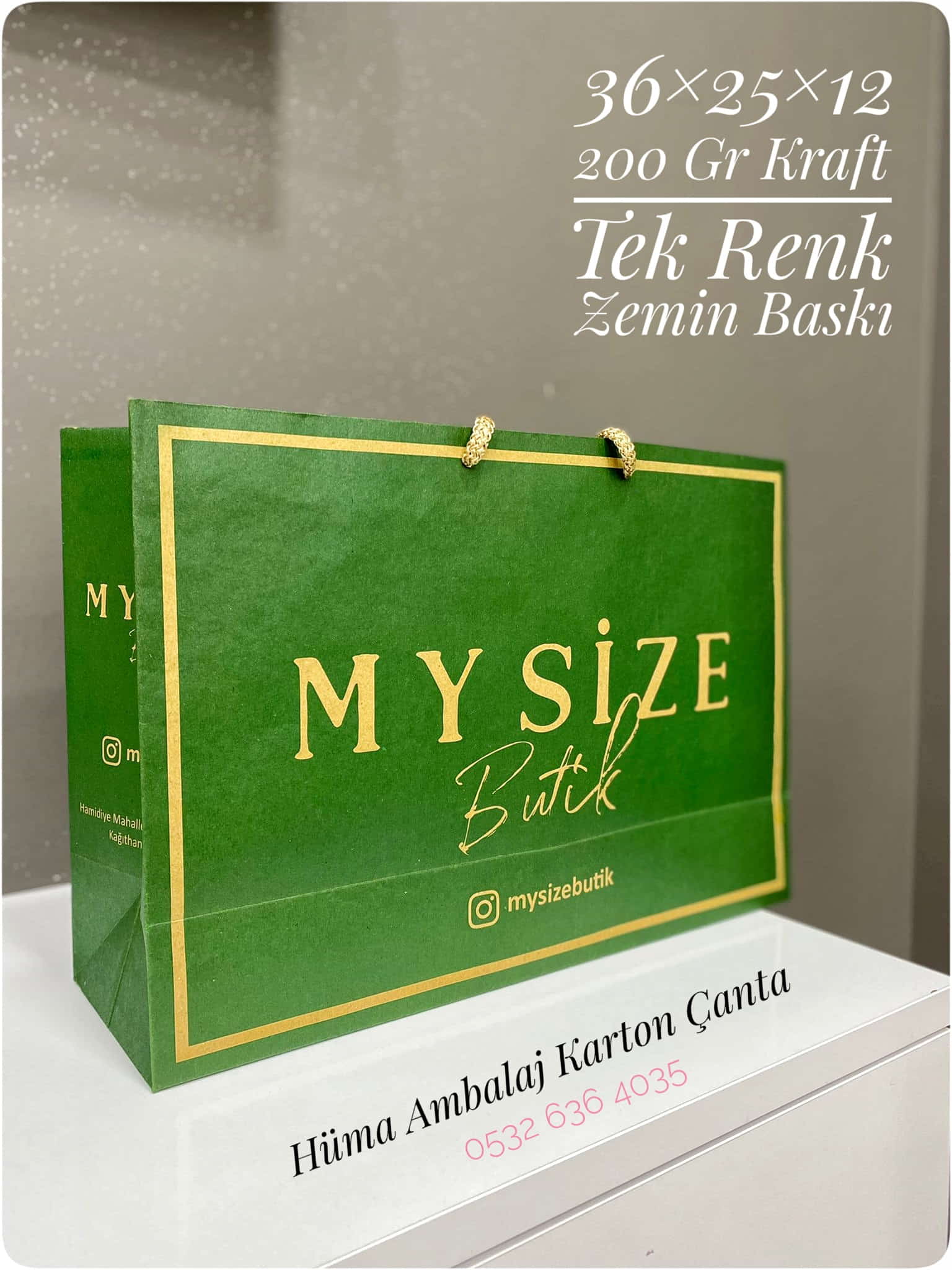 MY SİZE | İSTANBUL KRAFT KARTON ÇANTA MODELİ