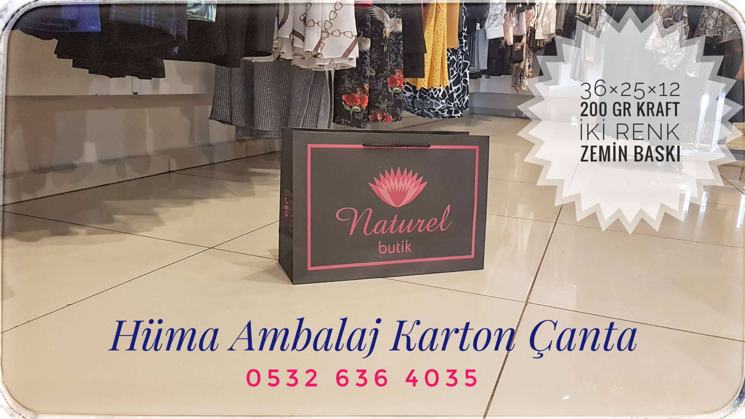 NATUREL BUTİK | MANİSA KRAFT KARTON ÇANTA MODELİ