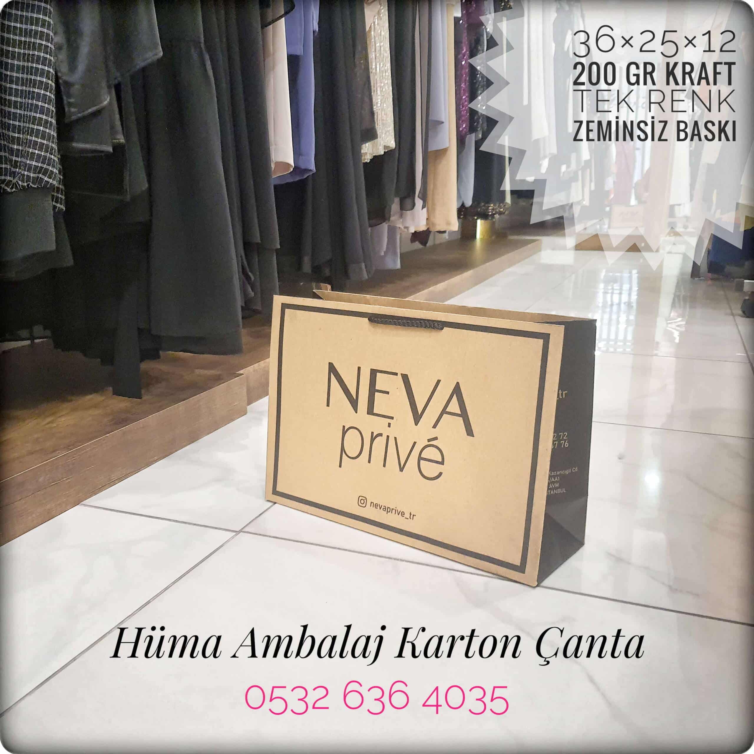 NEVA PRİVE | İSTANBUL KRAFT KARTON ÇANTA MODELİ
