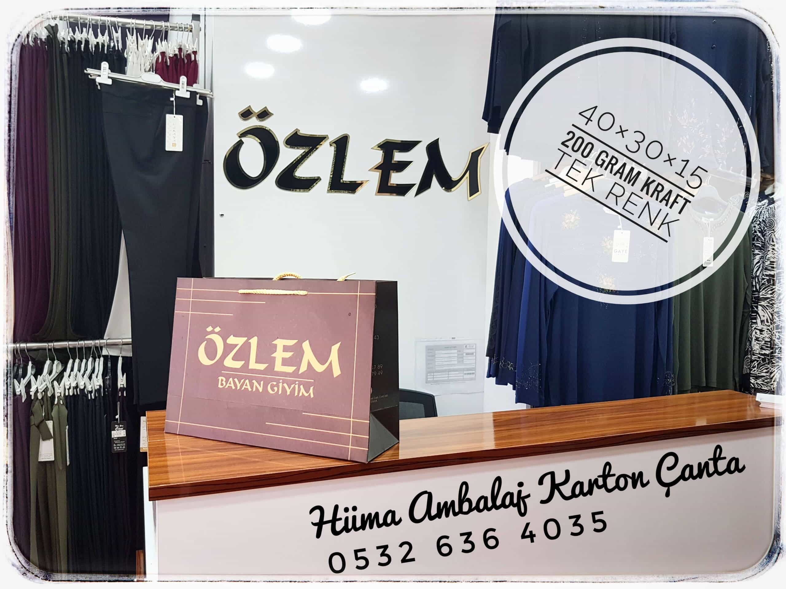 ÖZLEM BAYAN GİYİM | KÜTAHYA KRAFT KARTON ÇANTA MODELİ