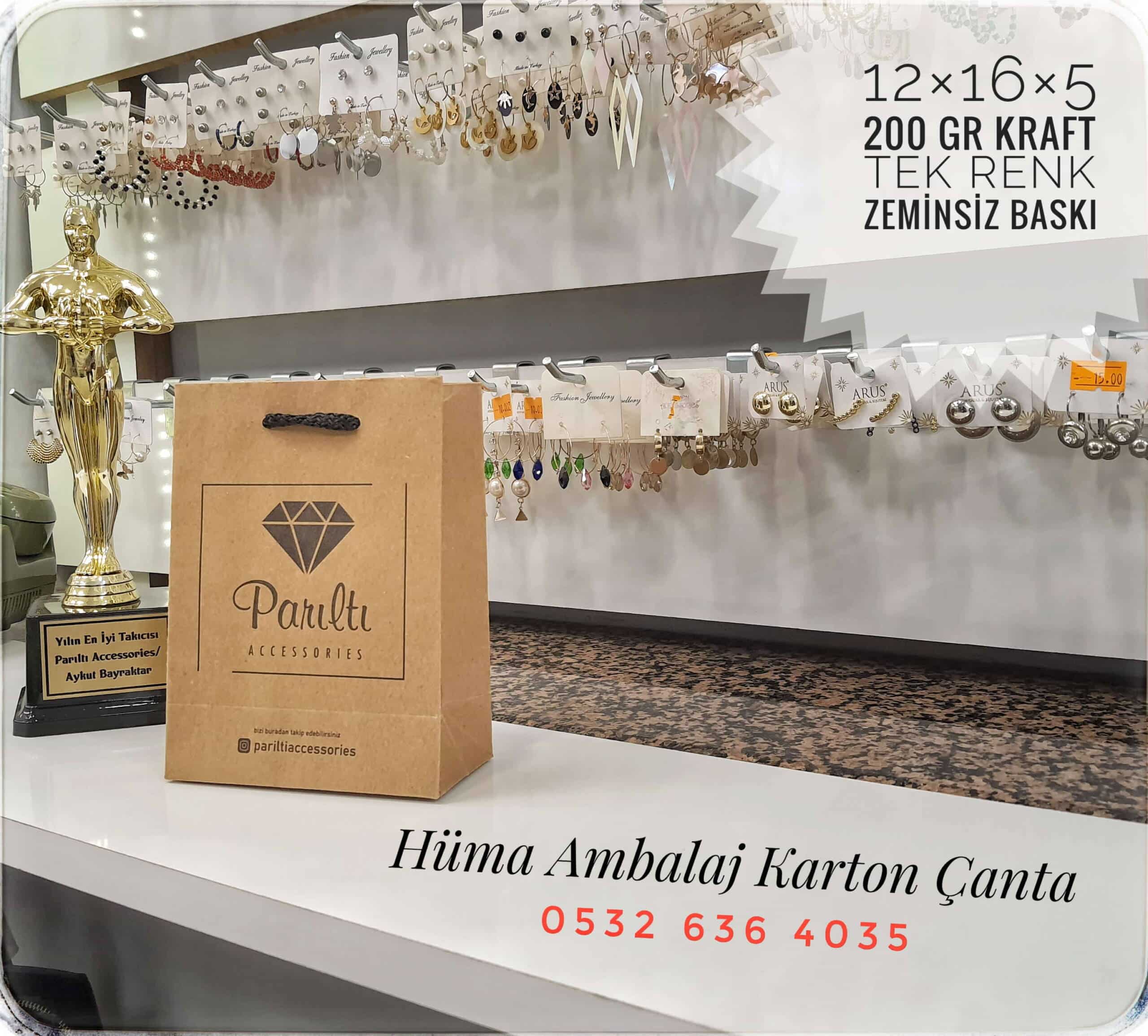 PARILTI ACCESSOERİES | MANİSA KRAFT KARTON ÇANTA MODELİ