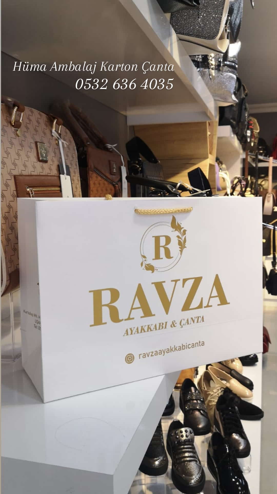 RAVZA AYAKKABI | UŞAK KRAFT KARTON ÇANTA MODELİ