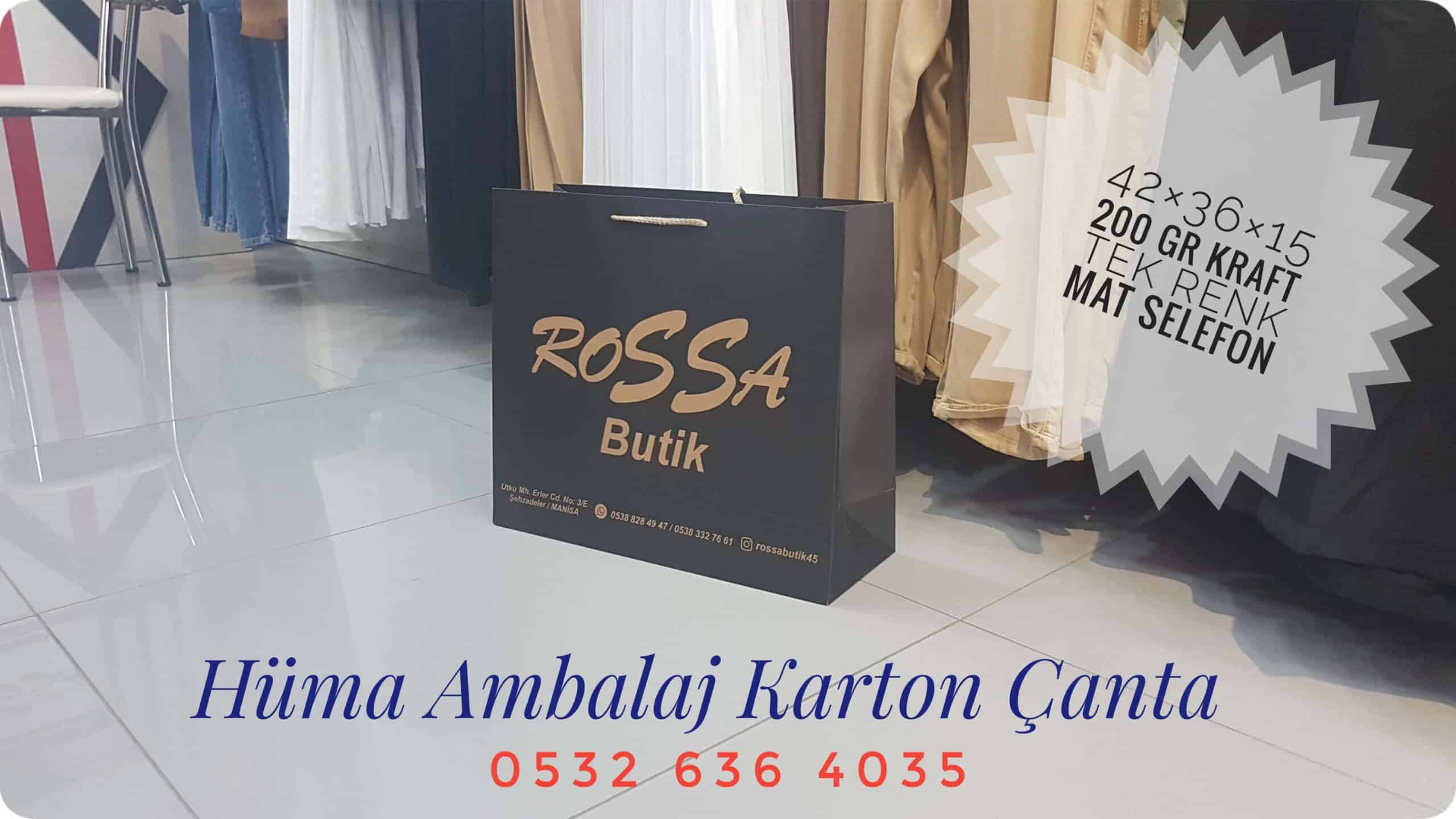 ROSSA BUTİK | MANİSA KRAFT KARTON ÇANTA MODELİ