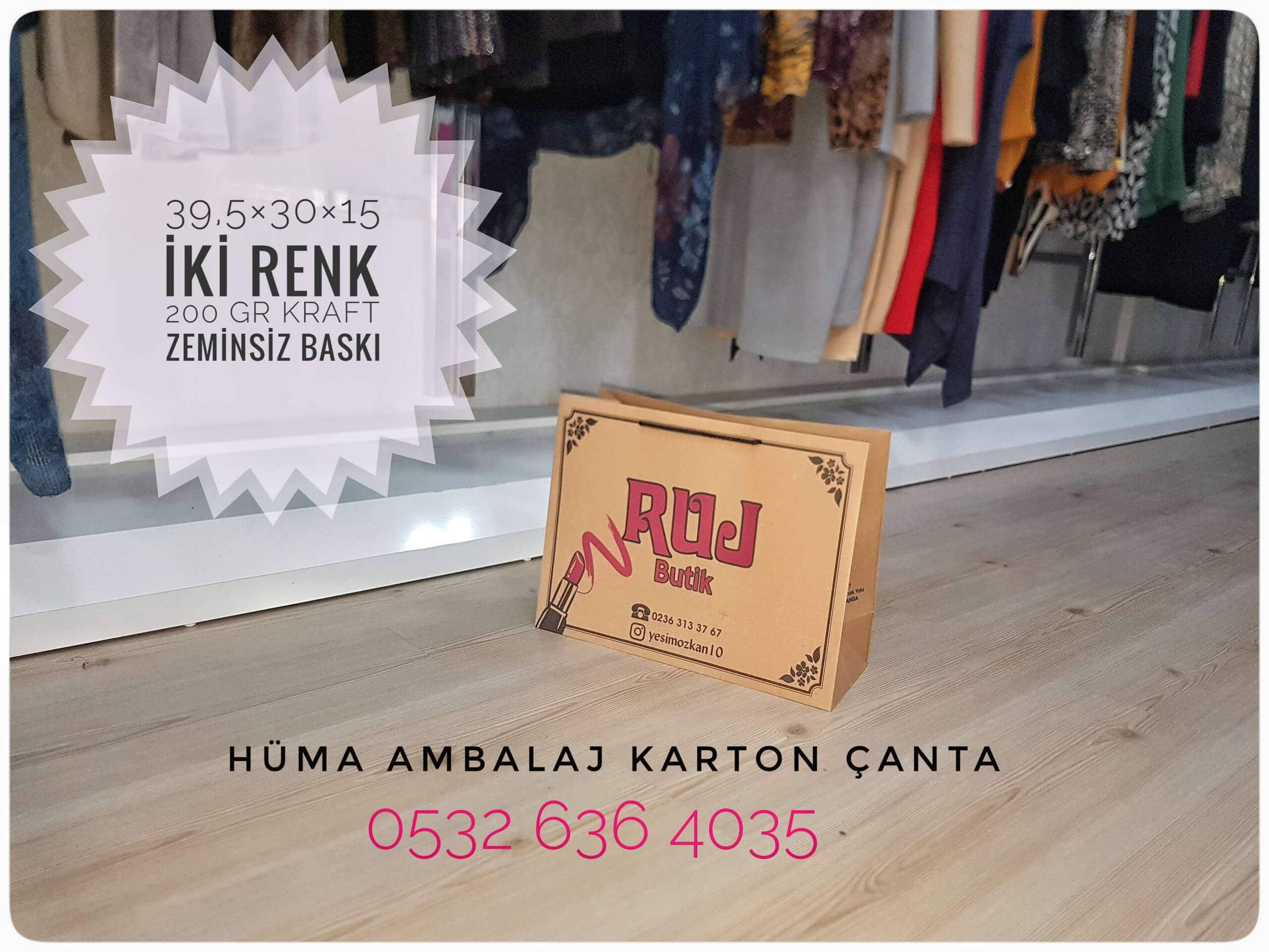 RUJ BUTİK | MANİSA KRAFT KARTON ÇANTA MODELİ