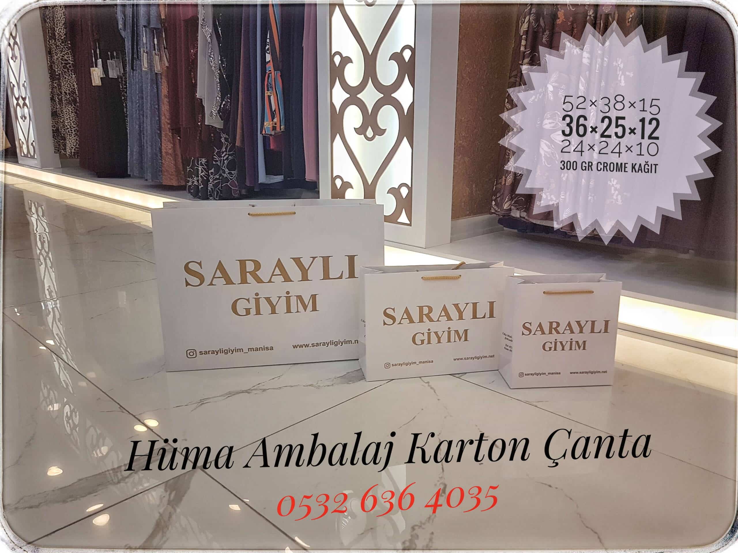 SARAYLI GİYİM | MANİSA KRAFT KARTON ÇANTA MODELİ