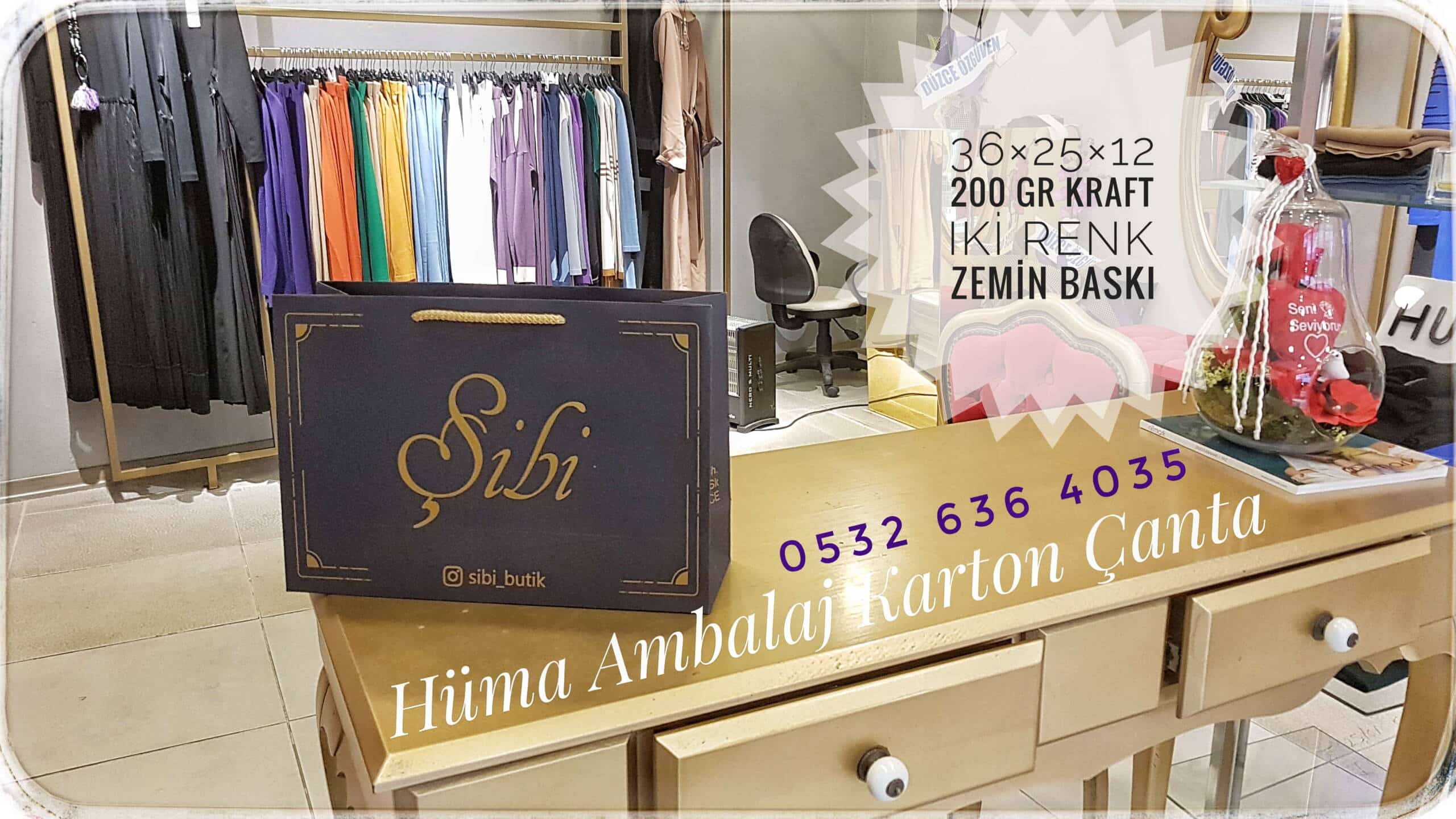 SİBİ BUTİK | DÜZCE KRAFT KARTON ÇANTA MODELİ