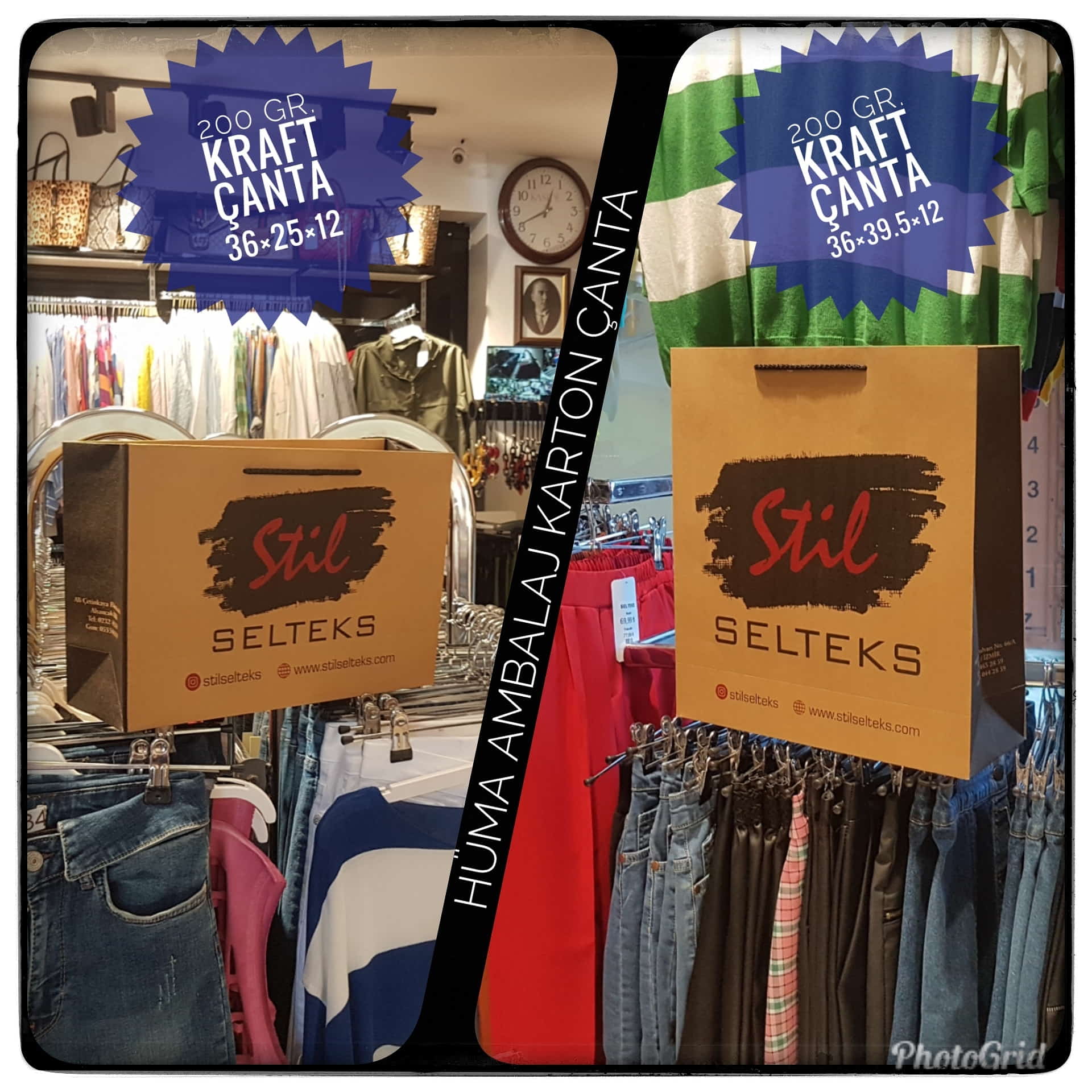 STİL SELTEKS | İZMİR KRAFT KARTON ÇANTA MODELİ