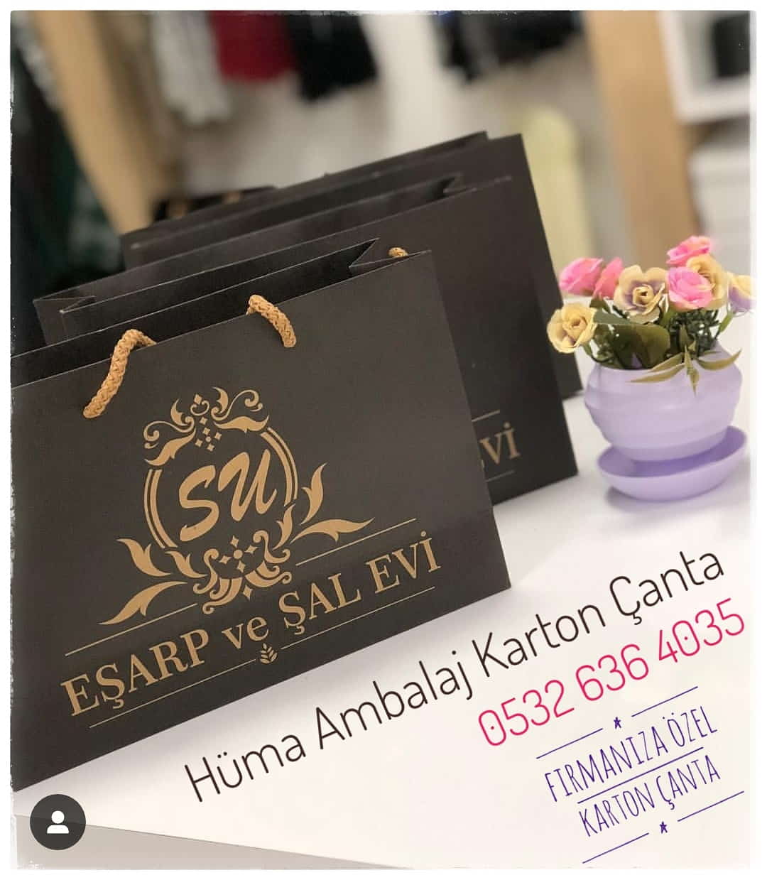 SU EŞARP | İZMİR KRAFT KARTON ÇANTA MODELİ