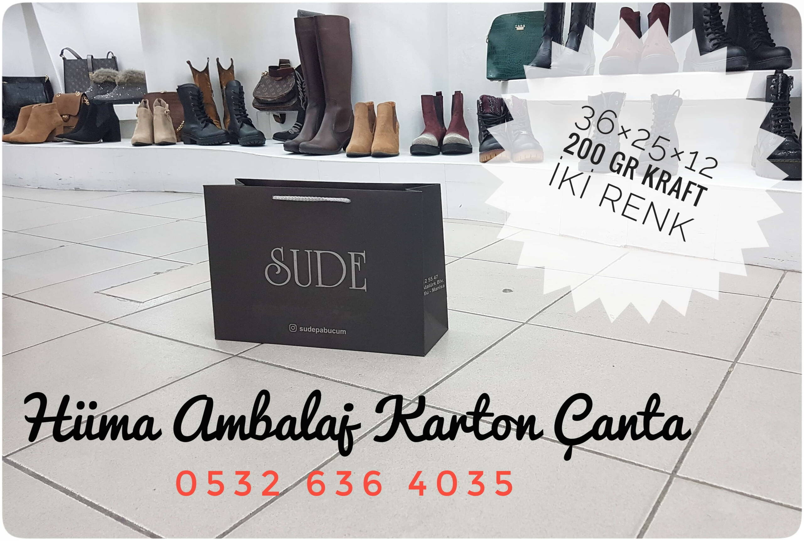 SADE PABUCUM | MANİSA KRAFT KARTON ÇANTA MODELİ