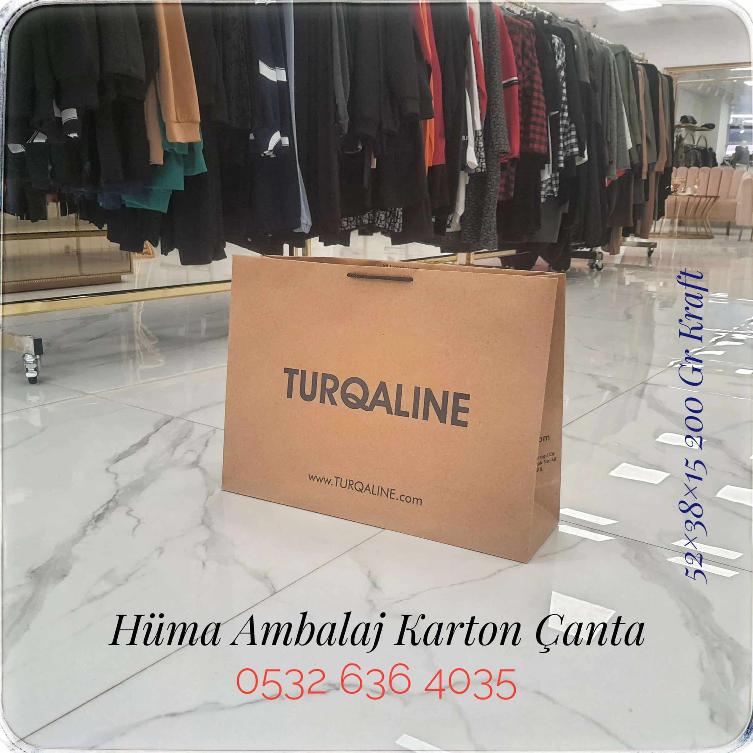 TURQALİNE  | İSTANBUL KRAFT KARTON ÇANTA MODELİ