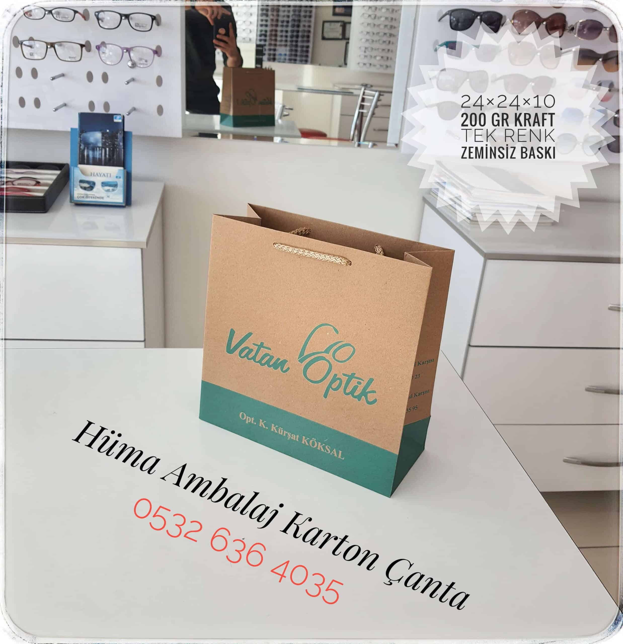 VATAN OPTİK | UŞAK KRAFT KARTON ÇANTA MODELİ