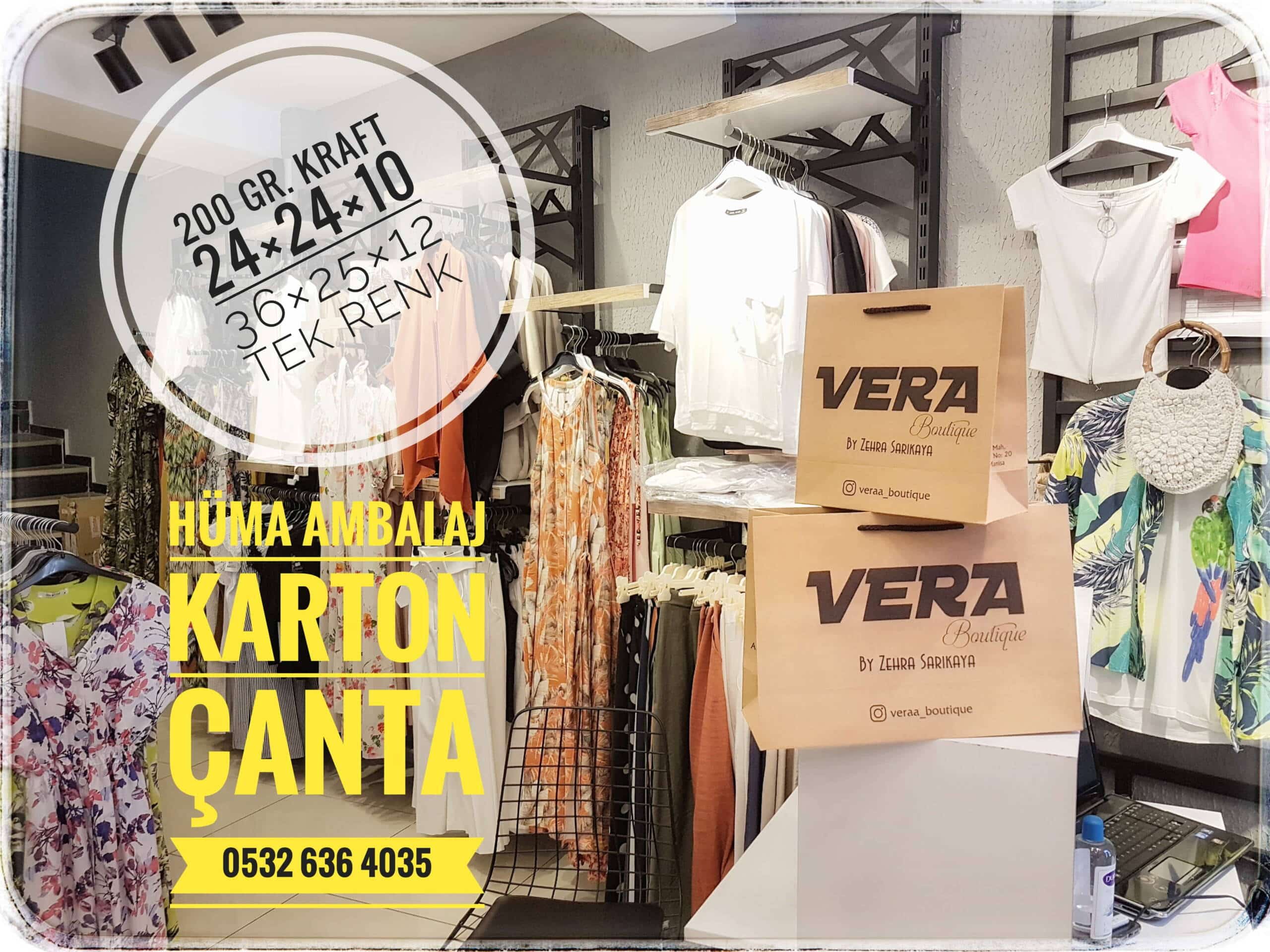 VERA BOUTIQUE | MANİSA KRAFT KARTON ÇANTA MODELİ