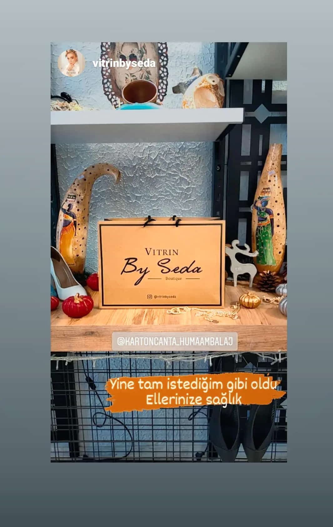 VİTRİN BY SEDA | İZMİR KRAFT KARTON ÇANTA MODELİ