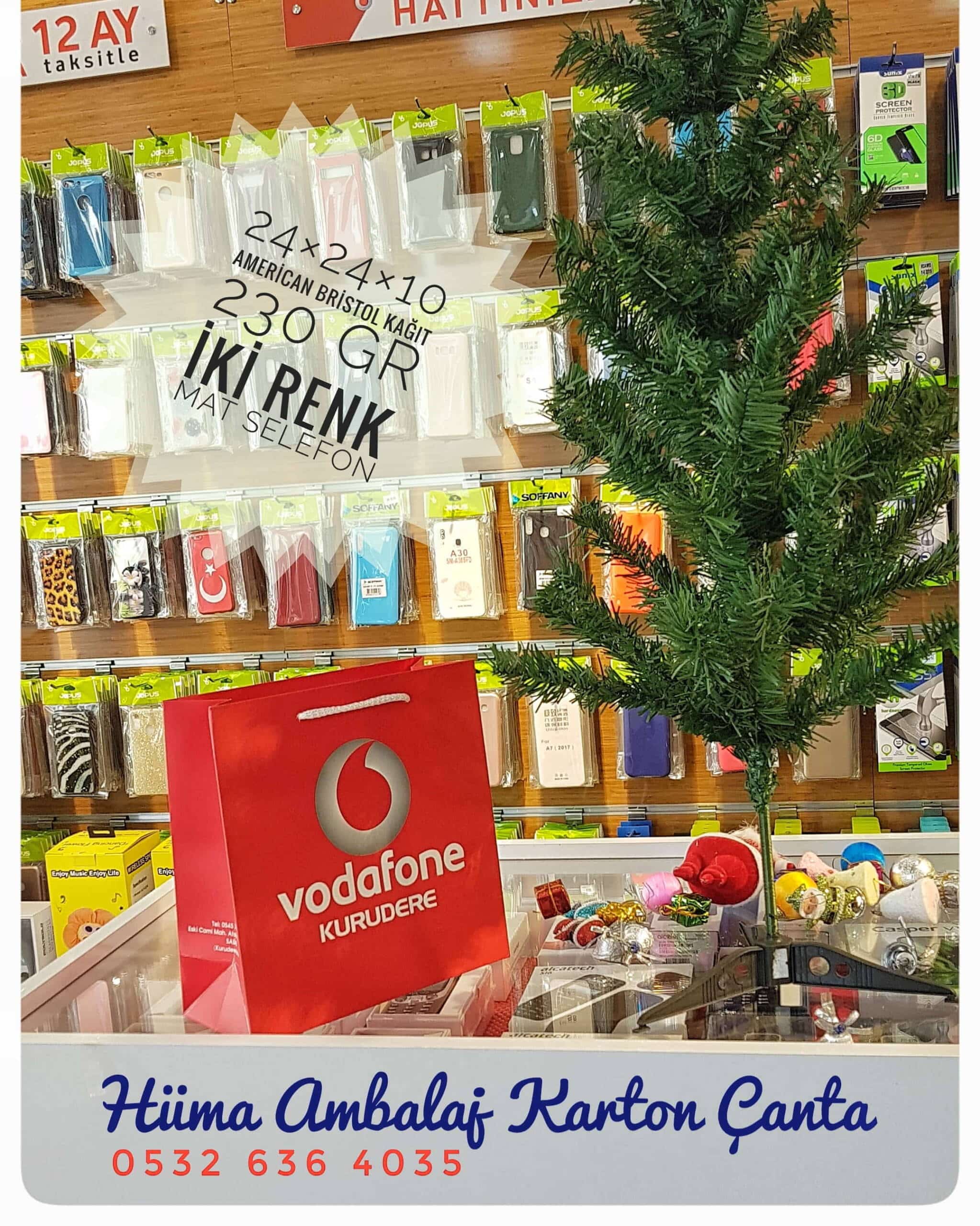 VODAFONE KURUDERE | MANİSA KRAFT KARTON ÇANTA MODELİ