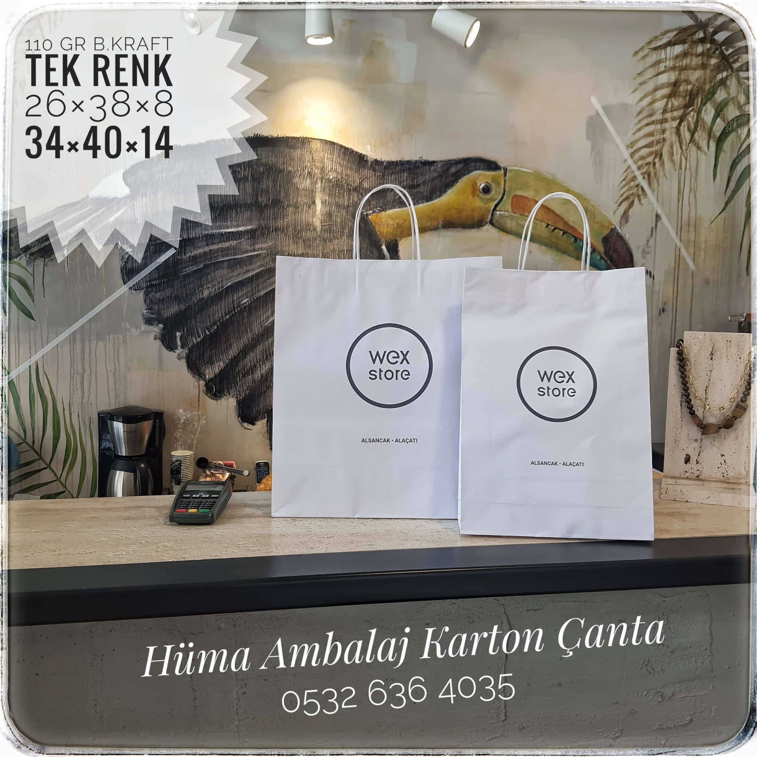 WEX STORE | İZMİR KRAFT KARTON ÇANTA MODELİ