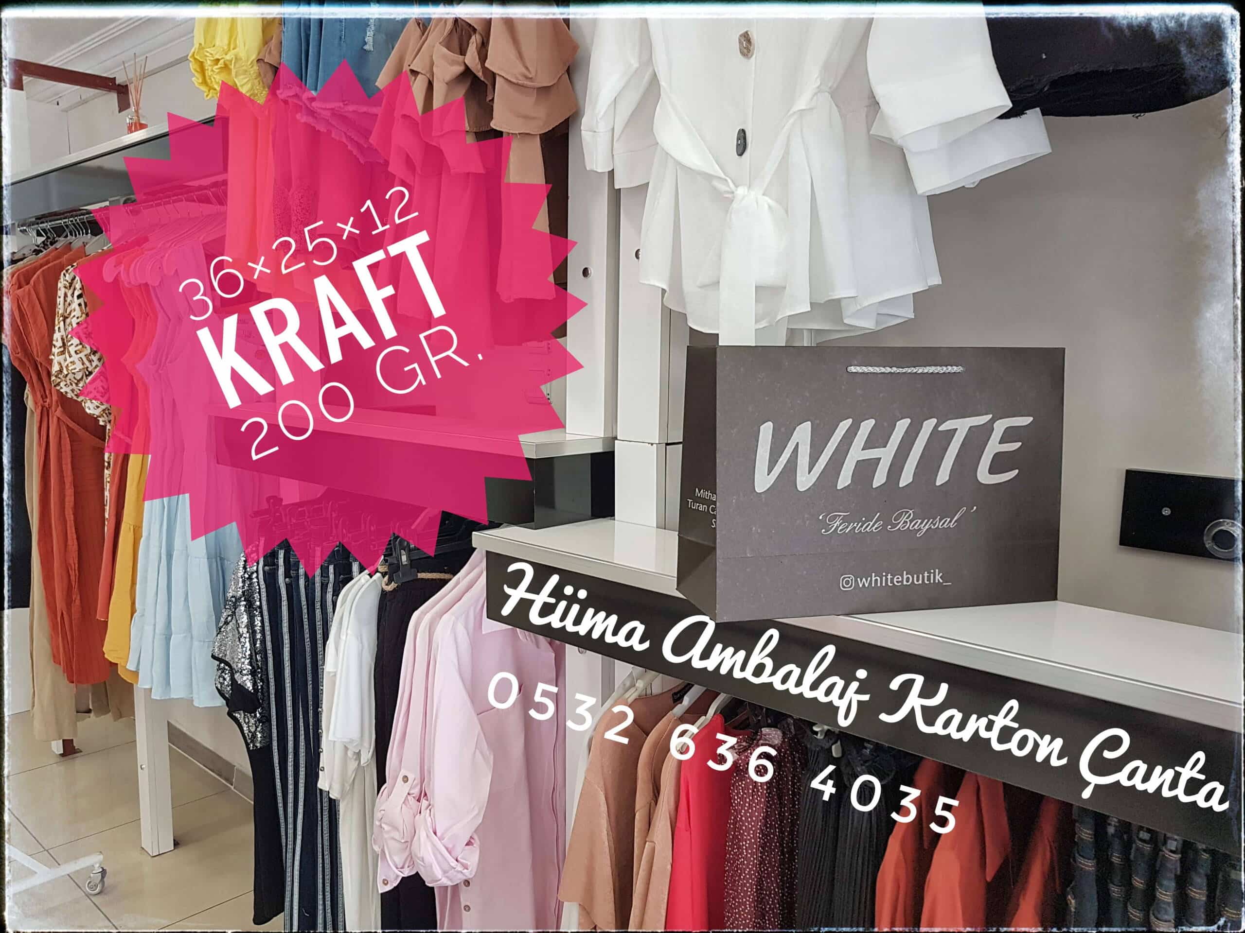 WHİTE BUTİK | MANİSA KRAFT KARTON ÇANTA MODELİ
