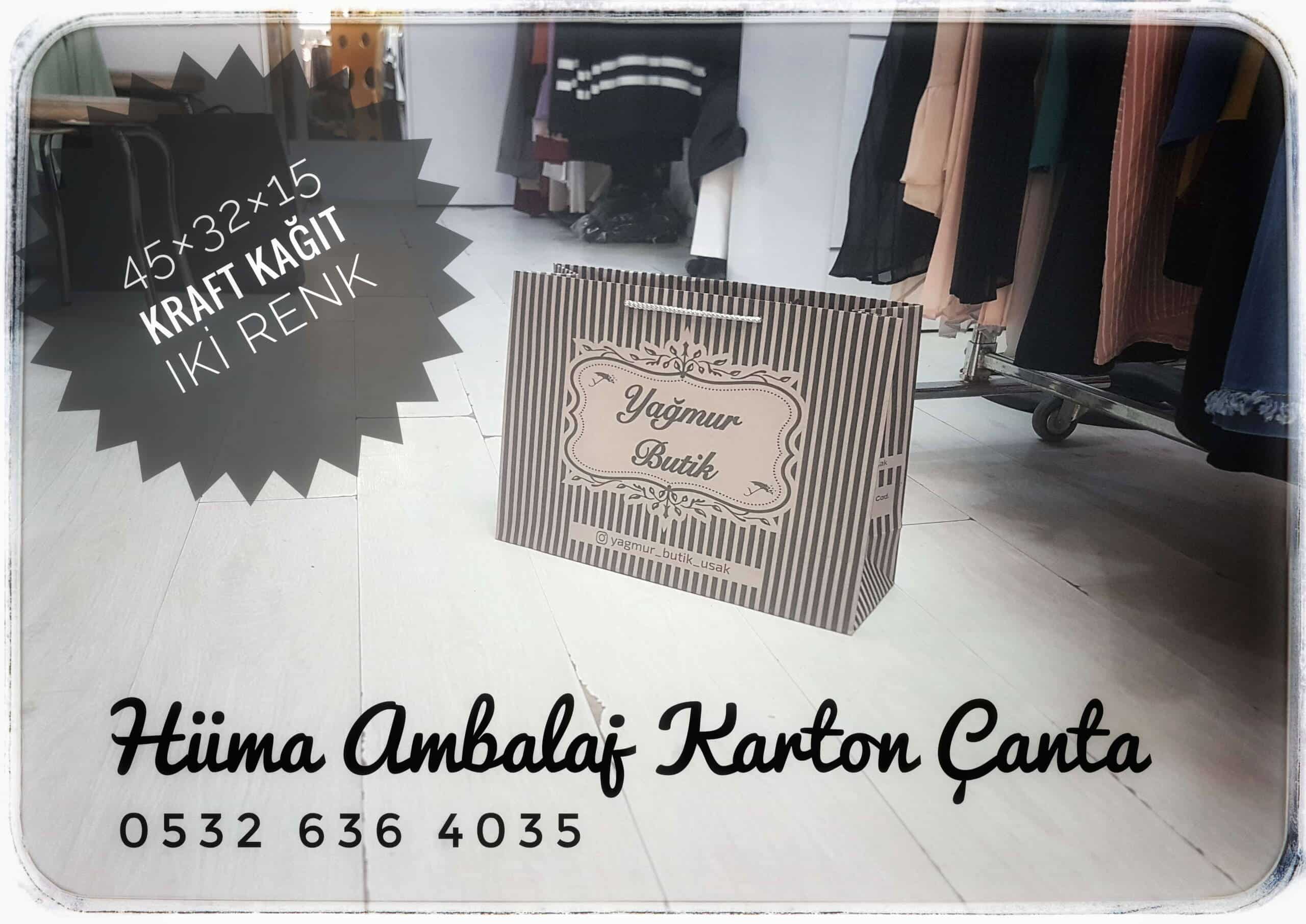 YAĞMUR BOUTIQUE | UŞAK KRAFT KARTON ÇANTA MODELİ