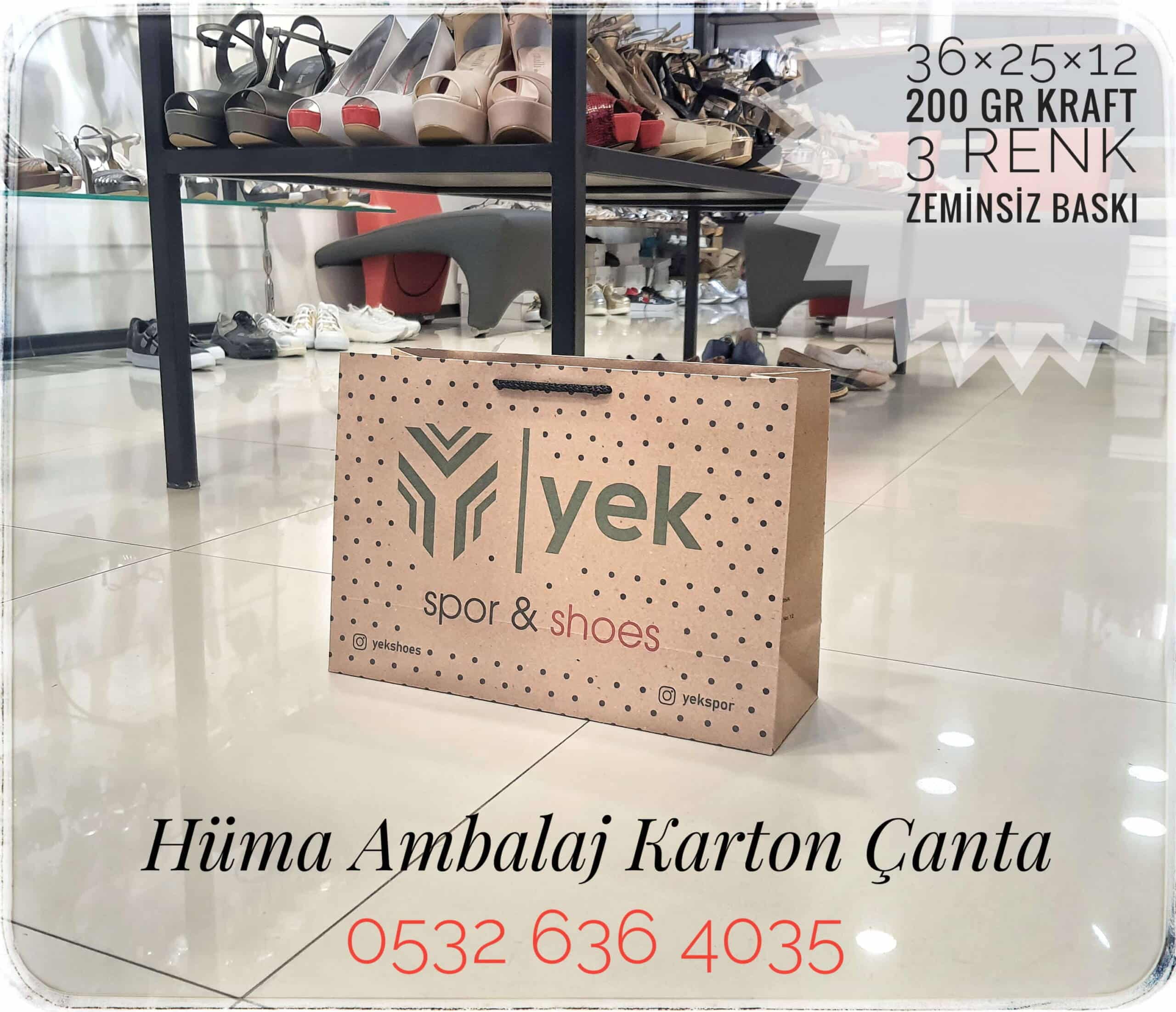 YEK SPOR & SHOES | KÜTAHYA KRAFT KARTON ÇANTA MODELİ