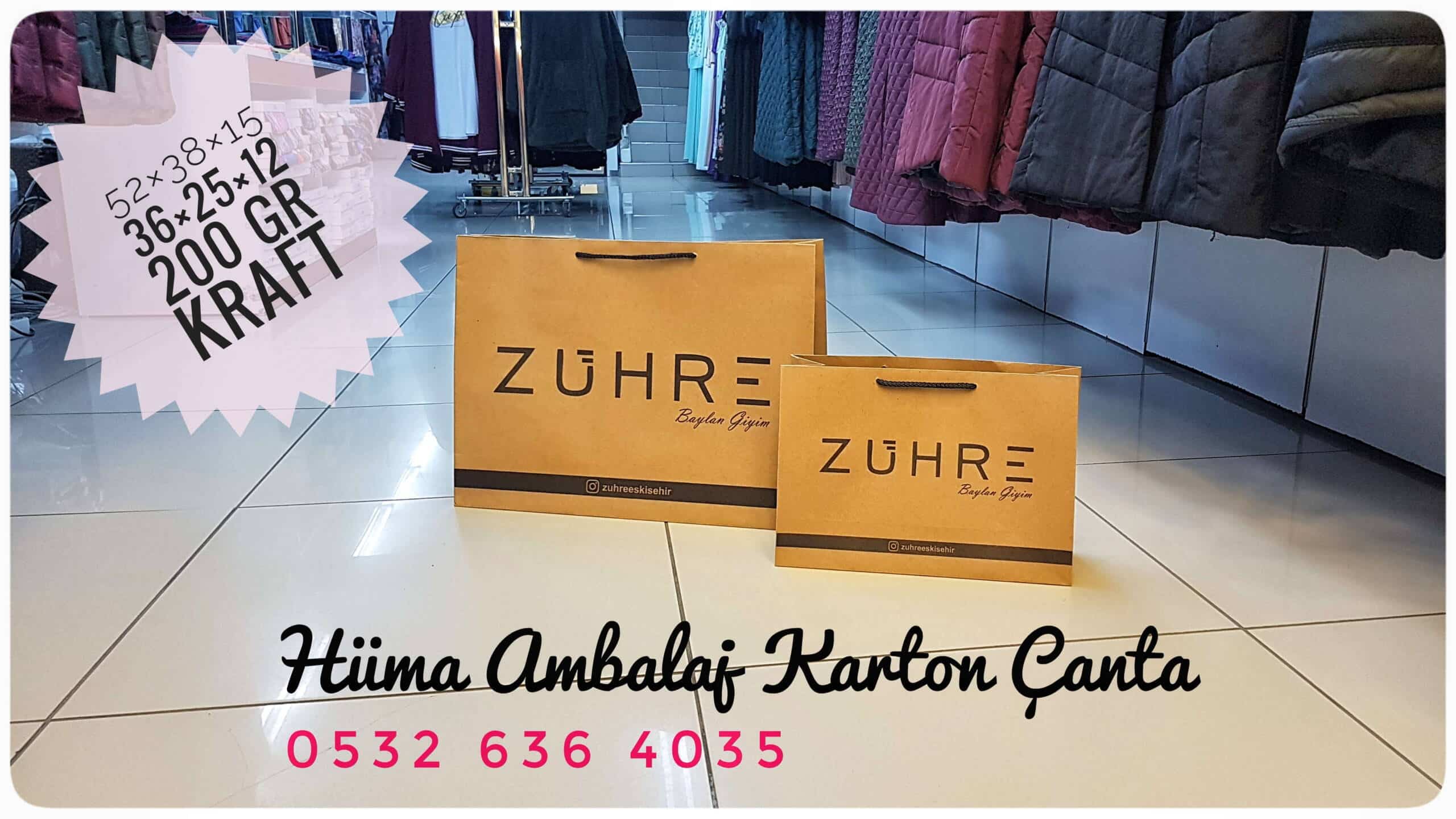 ZÜHRE | ESKİŞEHİR KRAFT KARTON ÇANTA MODELİ